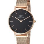Reloj Daniel Wellington Petite Melrose Dorado Negro 28mm