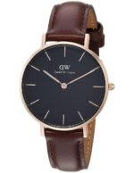 Reloj Daniel Wellington Petite Bristol Dorado Negro 28mm
