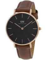 Reloj Daniel Wellington Petite St Mawes Dorado Negro 28mm