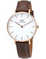 Reloj Daniel Wellington Petite Bristol Plateado Blanco 28mm