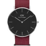 Reloj Daniel Wellington Classic Roselyn Plateado Negro 36mm