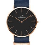 Reloj Daniel Wellington Classic Bayswater Dorado Negro 40mm