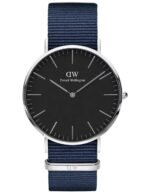 Reloj Daniel Wellington Classic Bayswater Plata Negro 40mm
