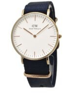 Reloj Daniel Wellington Classic Bayswater Dorado Blanco 36mm - Imagen 3