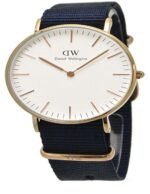 Reloj Daniel Wellington Classic Bayswater Dorado Blanco 36mm - Imagen 4