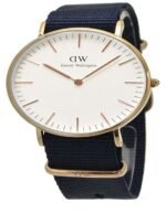 Reloj Daniel Wellington Classic Bayswater Dorado Blanco 36mm - Imagen 5