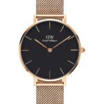 Reloj Daniel Wellington Petite Melrose Dorado Negro 36mm