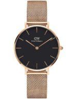Reloj Daniel Wellington Petite Melrose Dorado Negro 36mm