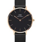 Reloj Daniel Wellington Petite Ashfield Dorado Negro 36mm