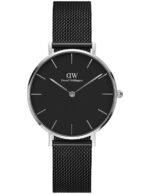 Reloj Daniel Wellington Petite Ashfield Plateado Negro 36mm