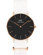 Reloj Daniel Wellington Petite Dover Dorado Negro 36mm