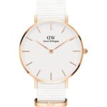 Reloj Daniel Wellington Dama Petite Dover Dorado Blanco 32mm