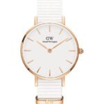 Reloj Daniel Wellington Dama Petite Dover Dorado Blanco 28mm