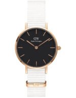Reloj Daniel Wellington Dama Petite Dover Dorado Negro 28mm