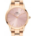 Reloj Daniel Wellington Iconic Link Classic Dorado Rosa 28mm