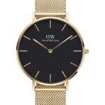 Reloj Daniel Wellington Petite Evergold Dorado Negro 28mm