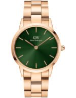 Reloj Daniel Wellington Iconic Link Emerald Rose Verde 36mm