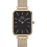 Reloj Daniel Wellington Quadro Pressed Melrose Dorado Negro