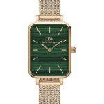 Reloj Daniel Wellington Quadro Pressed Melrose Dorado Verde