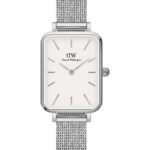Reloj Daniel Wellington Quadro Pressed Sterling Plata Blanco