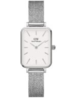 Reloj Daniel Wellington Quadro Pressed Sterling Plata Blanco