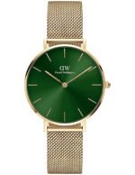 Reloj Daniel Wellington Petite Emerald Dorado Verde 32mm