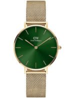 Reloj Daniel Wellington Petite Emerald Dorado Verde 36mm