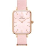 Reloj Daniel Wellington Quadro Pressed Coral Dorado Rosa