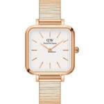 Reloj Daniel Wellington Quadro Studio Dorado Blanco 22x22mm