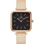 Reloj Daniel Wellington Quadro Studio Dorado Negro 22x22mm