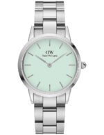 Reloj Daniel Wellington Iconic Link Mint Plata Verde 36mm