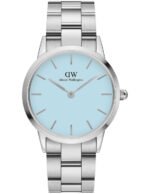 Reloj Daniel Wellington Iconic Link Capri Plata Celeste 32mm