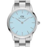 Reloj Daniel Wellington Iconic Link Capri Plata Celeste 36mm