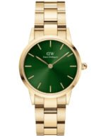 Reloj Daniel Wellington Iconic Link Emerald Fondo Verde 28mm