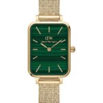 Reloj Daniel Wellington Quadro Pressed Evergold Dorado Verde