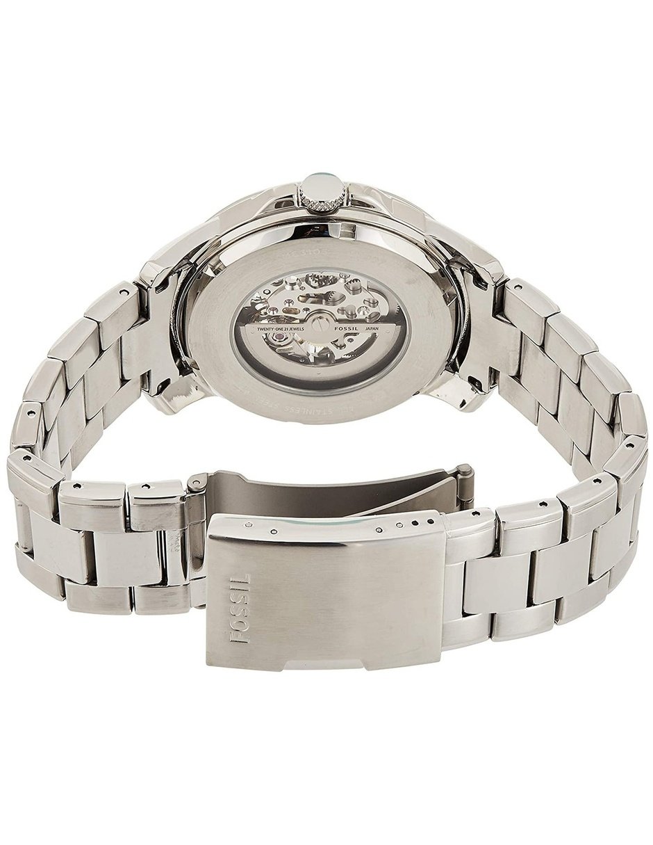 Stainless Steel Fossil Me3103 Fossil Grant Automatic Skeleton