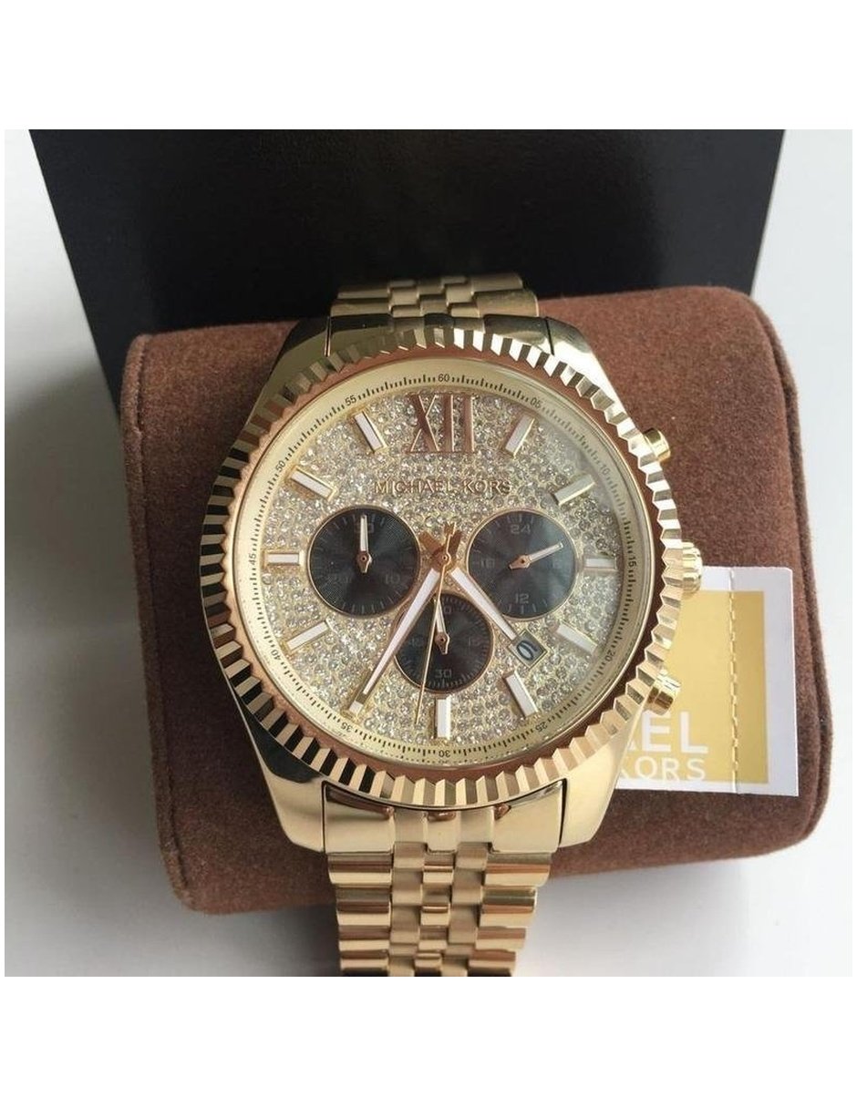 Mk8494 Mk Watch Man MICHAEL KORS Lexington MK8494 Crystal Gold