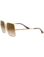 Anteojos Lentes de Sol Ray Ban Square RB1971 Degrade dorado/marrón  54-19 - Imagen 3