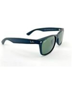 Anteojos Lentes de Sol Ray Ban New Wayfarer RB2132F Negro mate/verde 58-18