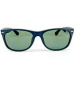 Anteojos Lentes de Sol Ray Ban New Wayfarer RB2132F Negro mate/verde 58-18 - Imagen 3