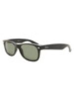 Anteojos Lentes de Sol Ray Ban New Wayfarer Rb2132 Polarizado Negro/Verde 55-18 - Imagen 4