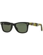 Anteojos Lentes de Sol Ray Ban Wayfarer RB2140F 1155/19 52-22 Negro mate/verde
