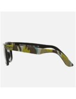 Anteojos Lentes de Sol Ray Ban Wayfarer RB2140F 1155/19 52-22 Negro mate/verde - Imagen 3