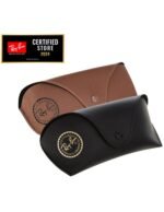Anteojos Lentes de Sol Ray Ban Wayfarer RB2140F 1155/19 52-22 Negro mate/verde - Imagen 5