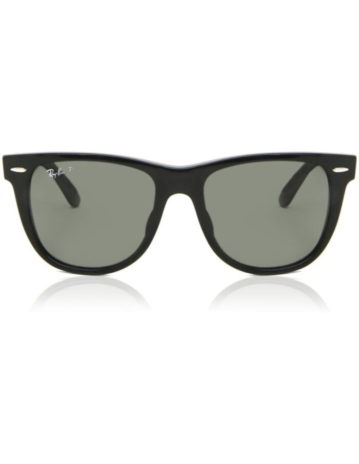 Anteojos Lentes de Sol Ray Ban Wayfarer Rb2140F Negro/Verde Polarizado 54-22 - Imagen 2