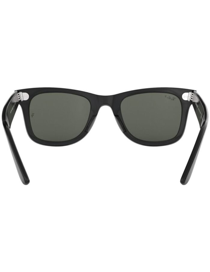 Anteojos Lentes de Sol Ray Ban Wayfarer Rb2140F Negro/Verde Polarizado 54-22 - Imagen 4