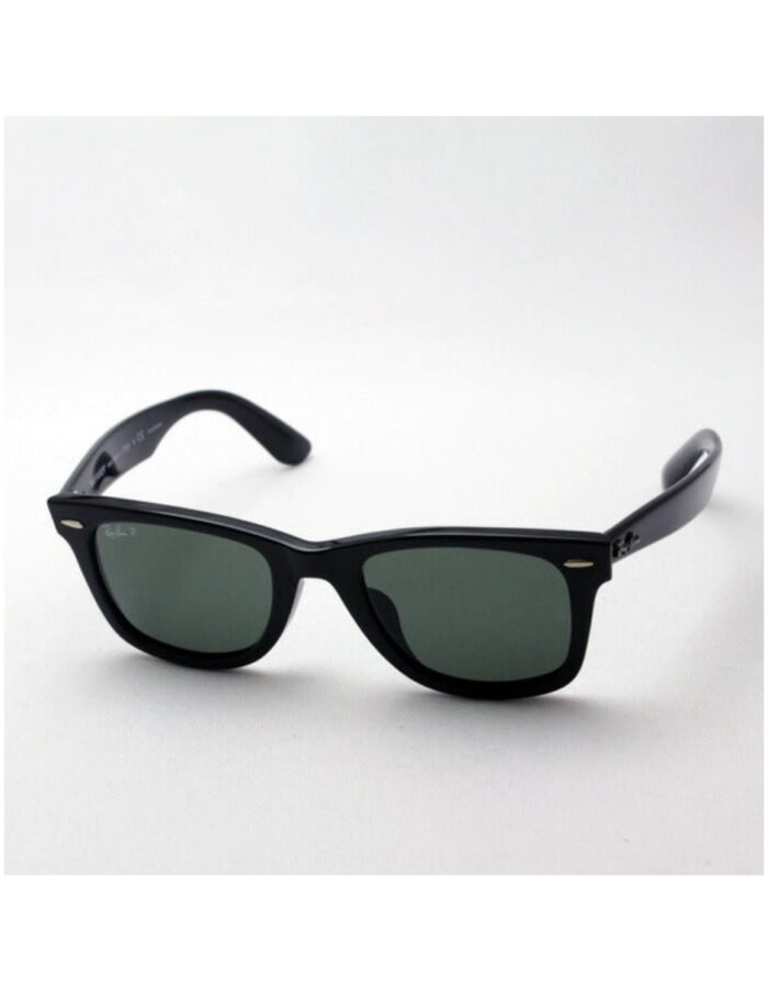 Anteojos Lentes de Sol Ray Ban Wayfarer Rb2140F Negro/Verde Polarizado 54-22 - Imagen 5