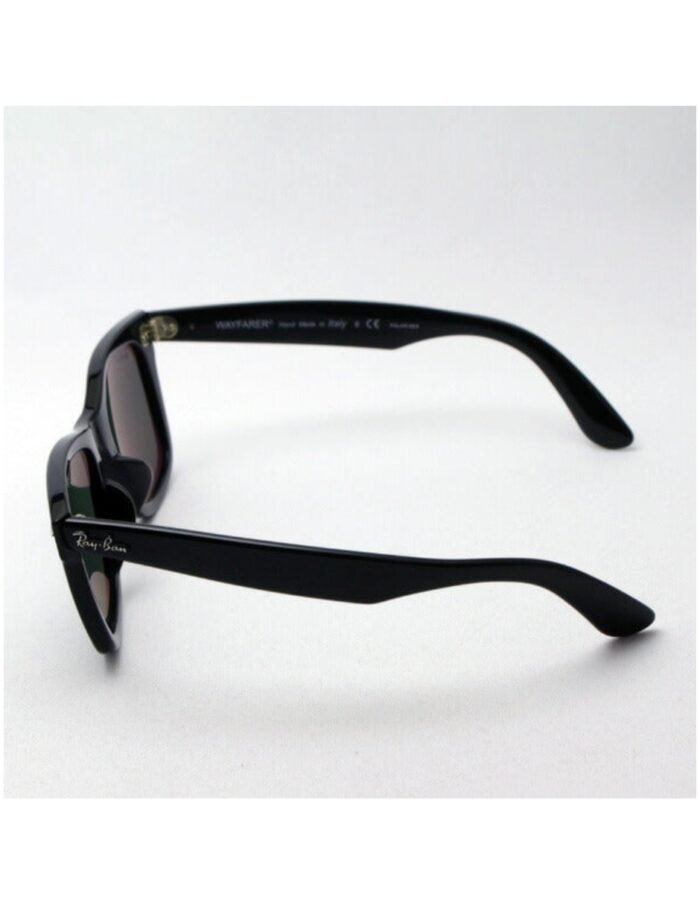 Anteojos Lentes de Sol Ray Ban Wayfarer Rb2140F Negro/Verde Polarizado 54-22 - Imagen 6