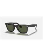 Anteojos Lentes de Sol Ray Ban Wayfarer RB2140F 901S 52-22 Negro mate/verde