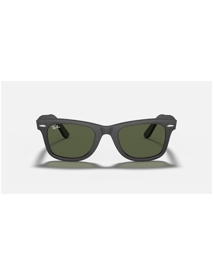 Anteojos Lentes de Sol Ray Ban Wayfarer RB2140F 901S 52-22 Negro mate/verde - Imagen 2